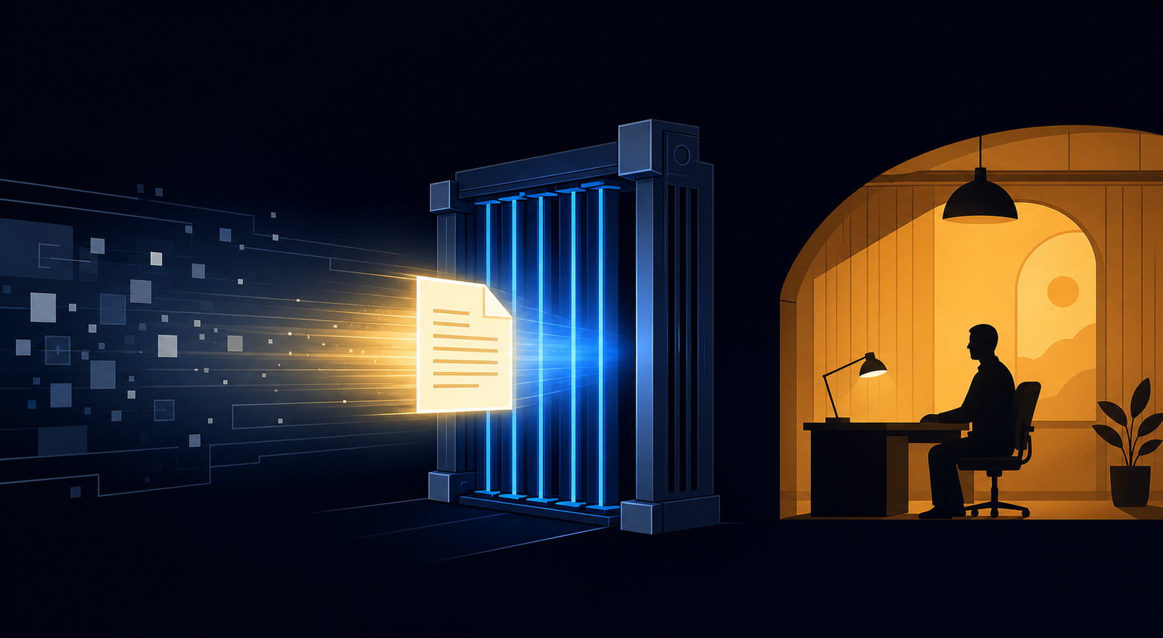Document Through Geometric Gate to Amber Room